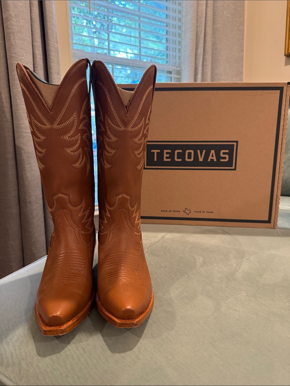 Like New Tecovas The Annie Western Leather Boots Brown US 7.5 B